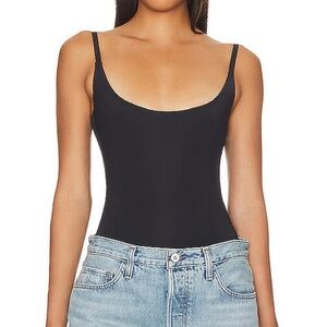 Privacy Please Black Bodysuit